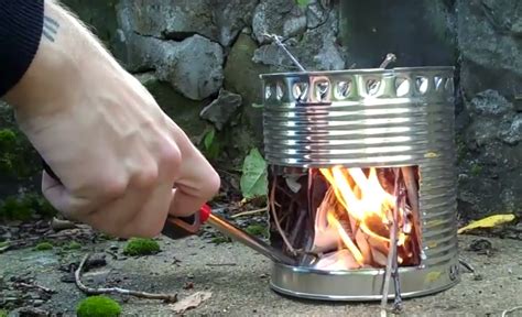 how to make tin can stove